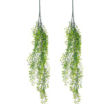 2 Pcs Artificial Hanging Plants Fake Ferns Hanging Vines for Home Green Green Plant