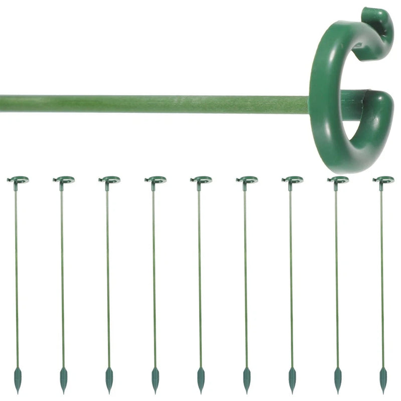10 Pcs Garden Stakes for Plants Orchid Fixed Rods Flower Support Pole Garden Plants