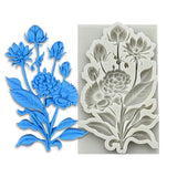 Flower Peony Silicone Sugarcraft Mold Resin Tools Cupcake Baking Mould Fondant C Peony