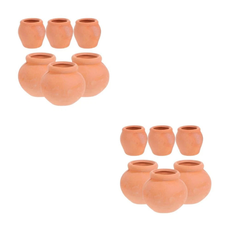 2 Pieces Tiny Flower Pots Mini Succulent Flowerpot Small for Plants Garden Garden Plants