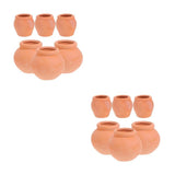 2 Pieces Tiny Flower Pots Mini Succulent Flowerpot Small for Plants Garden Garden Plants