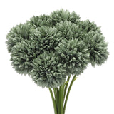 Artificial Flower Heads, Silk Chrysanthemum Hydrangea Green Faux Flowers 10Pcs Hydrangea