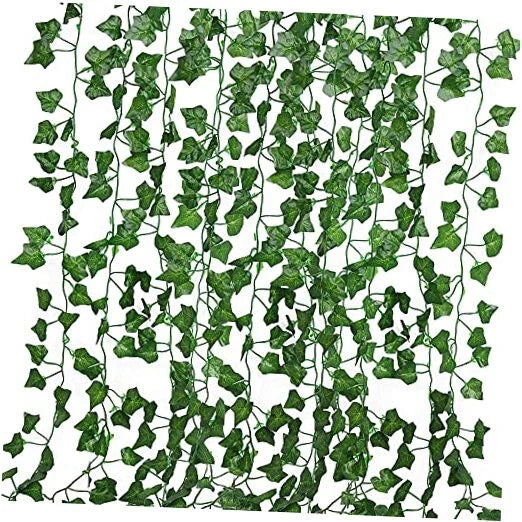 86 FT Artificial Ivy Fakeery Leaf Garland Plants Vine Foliage Flowers Green Green Plant
