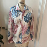 Men's TWISTED TAILOR Hydrangea & Peony Button Down Size Medium Hydrangea
