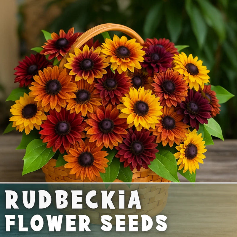 Sunset Mix Rudbeckia Seeds 125+ Seeds Annual Flower Seeds Garden Flowering Plants