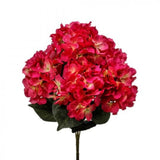 Fuchsia Hydrangea Bush Artificial Flowers Hydrangea