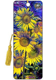 Van Gogh Style 3D Bookmark Sunflower Flower Wild Yellow Field Garden Lover Gifts Sunflower