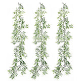 Home Wall Decor Artificial Leaf Vine Realistic Design Lifelike Leaf Rattan Green Plant