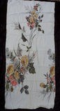 Fabric Remnant Peony Flower Gold Coral 22" x 23" SAISON HAPPILY MARRIED FABRICS Peony