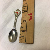 Ohio Souvenir Spoon Carnation Flower 3.5" Carnation