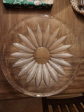 Fifth avenue Crystal Bowl Made in Japan frosted sunflower Sunflower