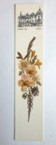 Haughton Hall Norwich Norkfolk Bookmark Dried Pressed Flowers Floral Souvenir Dried Flower