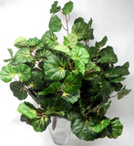Strawberry Geranium Bush Silk Floral Plant 26" Pick Green Plant