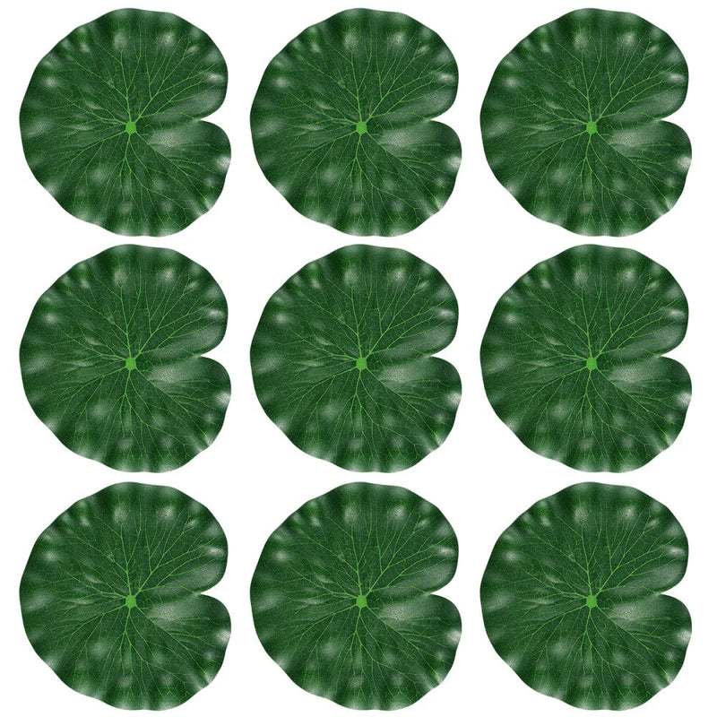 10 Pcs fake lotus Floating Pond Plant Garden Floating Green Plant