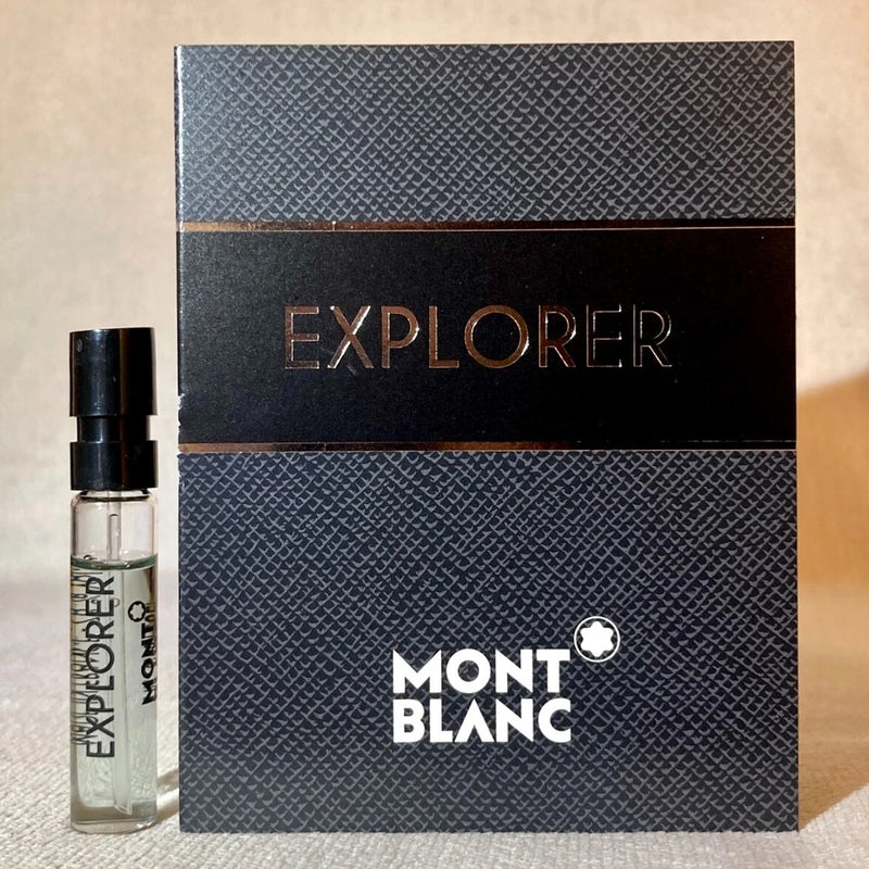 Mont Blanc Explorer Eau de Parfum EDP Sample Spray .06oz, 2ml New in Card EDP