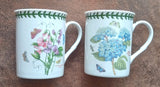 Portmeirion Botanic Garden T2102 Sweet Pea & Hydrangea Coffee Cups Set of 2 Hydrangea