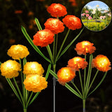 Solar Flowers Outdoor Waterproof, Solar Carnation Stake Lights Outside with 1... Carnation