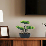 Artificial Bonsai Tree Artificial for Desktop Display Yard Office Green Plant