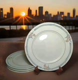 4 Carnation Fine Porcelain Tabletops Unlimited Dinner Plate 10.25"W Multi Color Carnation