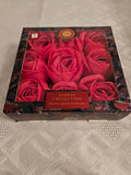9 Peony Fragranced Soap Flowers.  New in box Peony