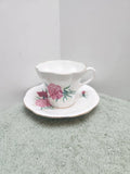 Royal Imperial Fine Bone China Tea Cup & Saucer Made in England Carnations Carnation