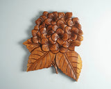 Hydrangea Flower Wall Art, Wooden Hydrangea, Decor, Unique Flower, Woman GIft Hydrangea