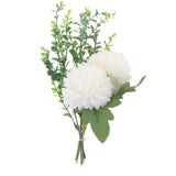 Flower Bouquet Artificial Flowers Faux Floral Bundles Chrysanthemums Green Plant
