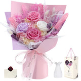 Preserved Flowers for Delivery Prime Pink Flowers Bouquet Lasting 1-3 Years, ... Hydrangea