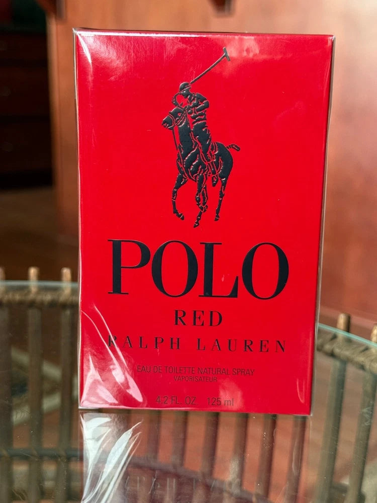 Polo Red by Ralph Lauren for Men 4.2 oz Eau de Toilette Spray New 100% AUTHENTIC EDT