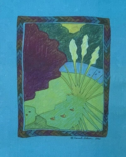 Carol Sklar Print of a Painting "Pampas" Pampas Grass