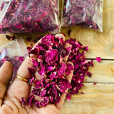 Dried Rose Petals Edible for Skin Care, Herbal Rose Tea Decoration on Foods 7 Oz Dried Flower