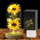 Mothers Day Sunflower Gifts for Women Mom Grandma, Enchanted LED Sunflower Lamp, Sunflower