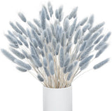 Virtugro16In 120Pcs Bunny Tails Dried Flowers Grey Blue Pampas Grass Rabbit Tail Pampas Grass