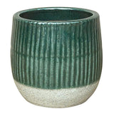 6" Green Sable Planter Elegant Green Ceramic Pot Green Plant
