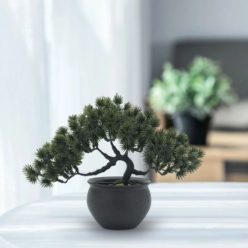 Exquisite Faux Bonsai Tree for Indoor And Outdoor Decoration Green Plant