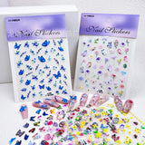 5D Butterfly Daisy Love Bee Flower Flamingo Nail Art Stickers Self-adhesive NH28 Daisies
