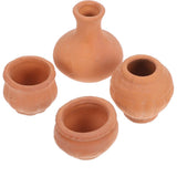 4 Pcs Terracotta Planters Succulent Flower Pots Mini Ceramic Garden Garden Plants