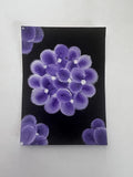 aceo original Acrylic Painting Purple Hydrangea 2.5 X 3.5 Inches Hydrangea