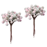 12 Branches Artificial Frosted Mini Christmas Decor Dried Flower