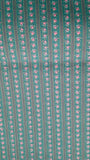 Fabric Michael Miller NEW Tiny Pink & White Flowers Teal Blue Background $2.75 Flowering Plants