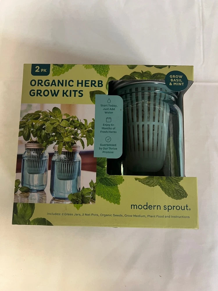 NEW - Modern SproutÕs Organic Herb Grow Kit 2pk Garden Plants