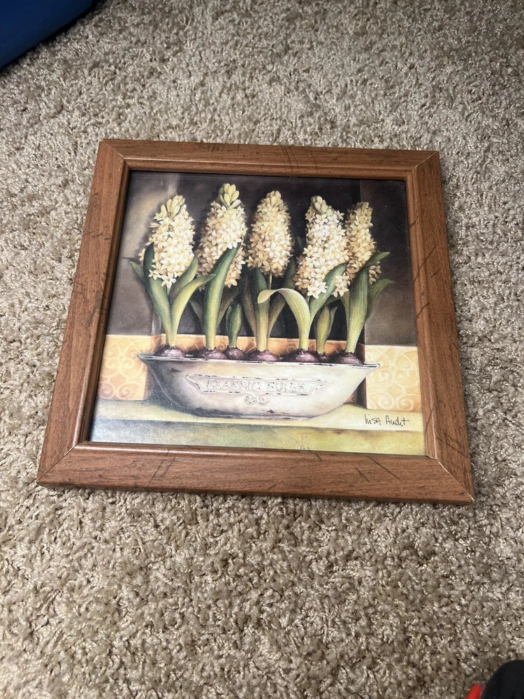 2005 Home Interiors Hydrangeas Framed Art Picture Gorgeous 9.5Ó x 9.5Ó Hydrangea