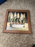 2005 Home Interiors Hydrangeas Framed Art Picture Gorgeous 9.5Ó x 9.5Ó Hydrangea