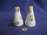 White Column Yellow Ranunculus Flower Salt and Pepper Shaker Ceramic      73 Ranunculus