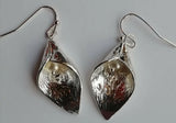 Cala lily Drop Earrings pearl elegant Flower silver FREE POST ANY TYPE 2 OR MORE Lily