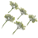 5 Pcs Artificial Outdoor Greenery Plastic Plants for Flower Arrangements Green Plant