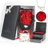 Rose Bouquet Rosas Eternas Preserved 18 Flower with Red Bouquet