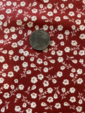 Cotton Quilt Fabric Riley Blake Heirloom Reds 1 Yd Small Floral Flowering Plants