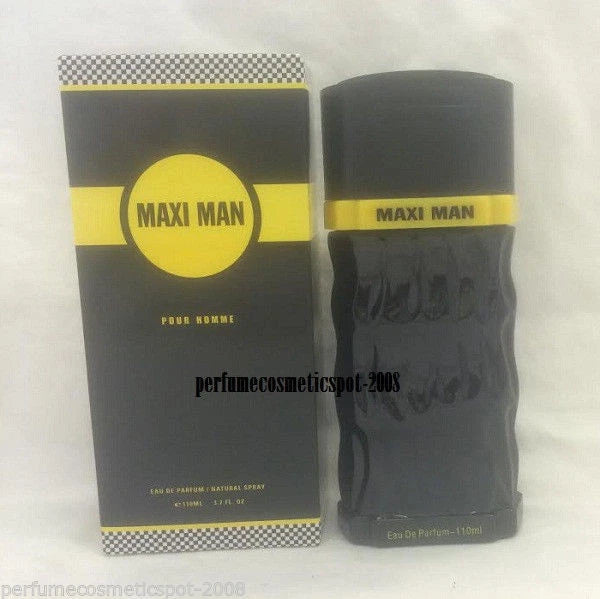 NIB MAXI MAN POUR HOMME COLOGNE FOR MEN 3.7 OZ / 110 ML EAU DE TOILETTE SPRAY EDT