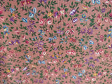BTFQ Cranston Mauve Pink Roses Floral Cotton Fabric 18x22" Flowering Plants